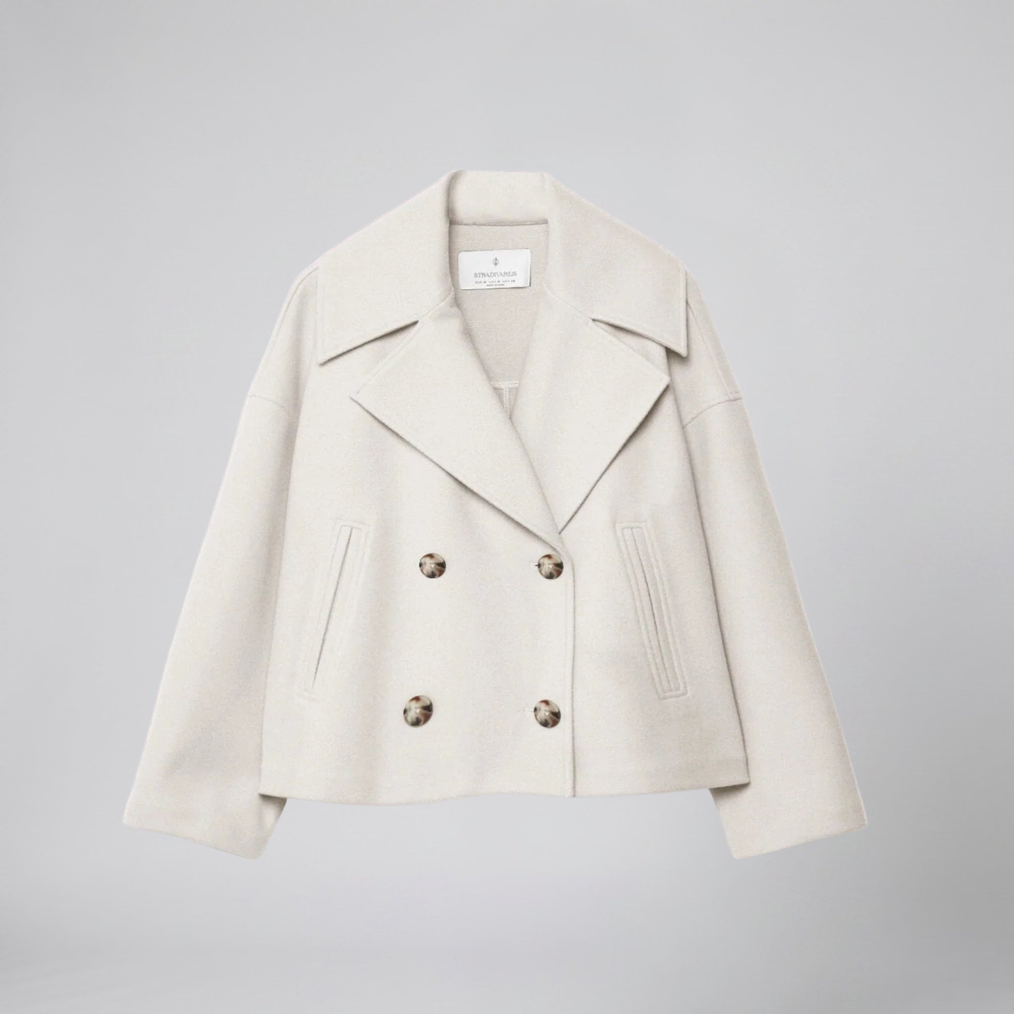 Olamil - Women’s Double-Breasted Wool-Blend Coat