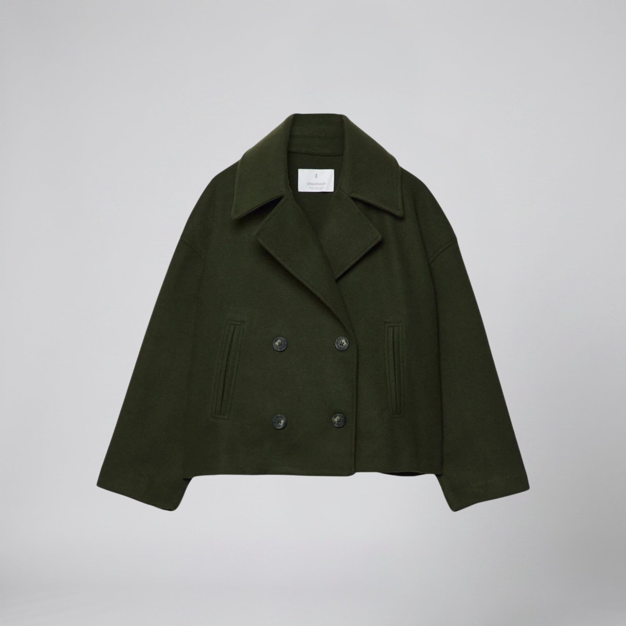 Olamil - Women’s Double-Breasted Wool-Blend Coat