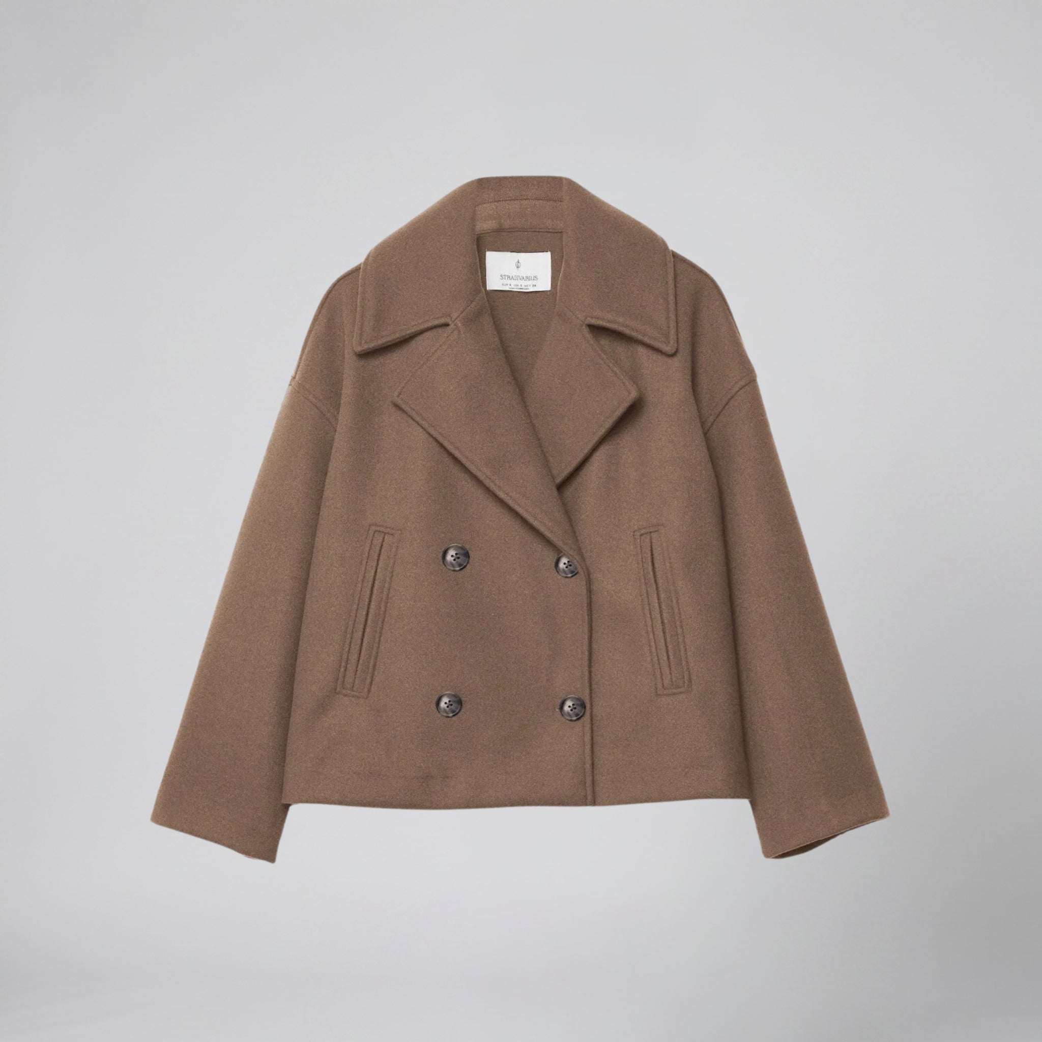 Olamil - Women’s Double-Breasted Wool-Blend Coat
