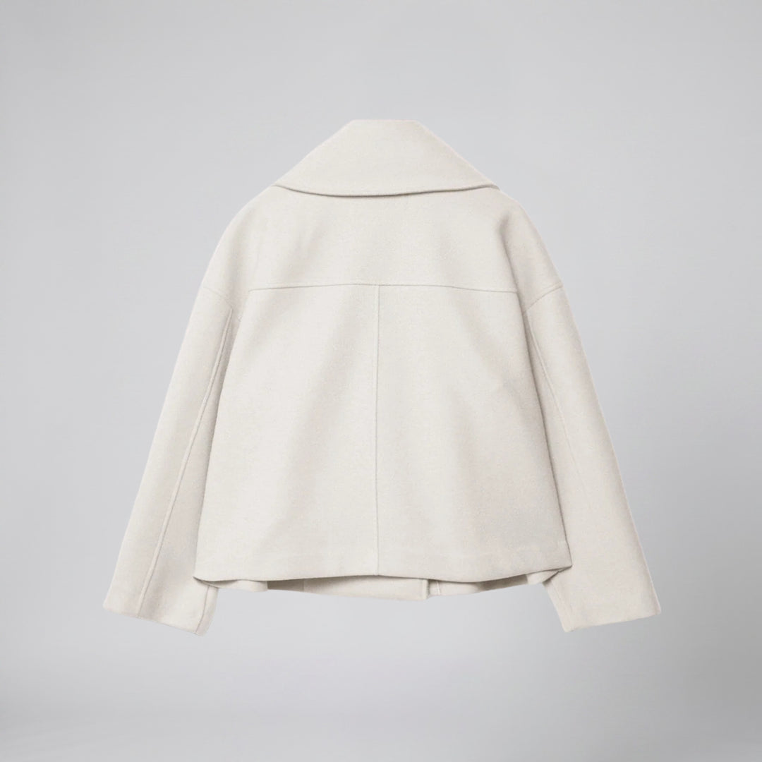 Women’s Double-Breasted Wool-Blend Coat | Olamil