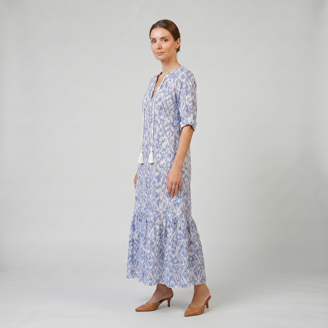 Women’s Floral V-Neck Maxi Dress | Olamil