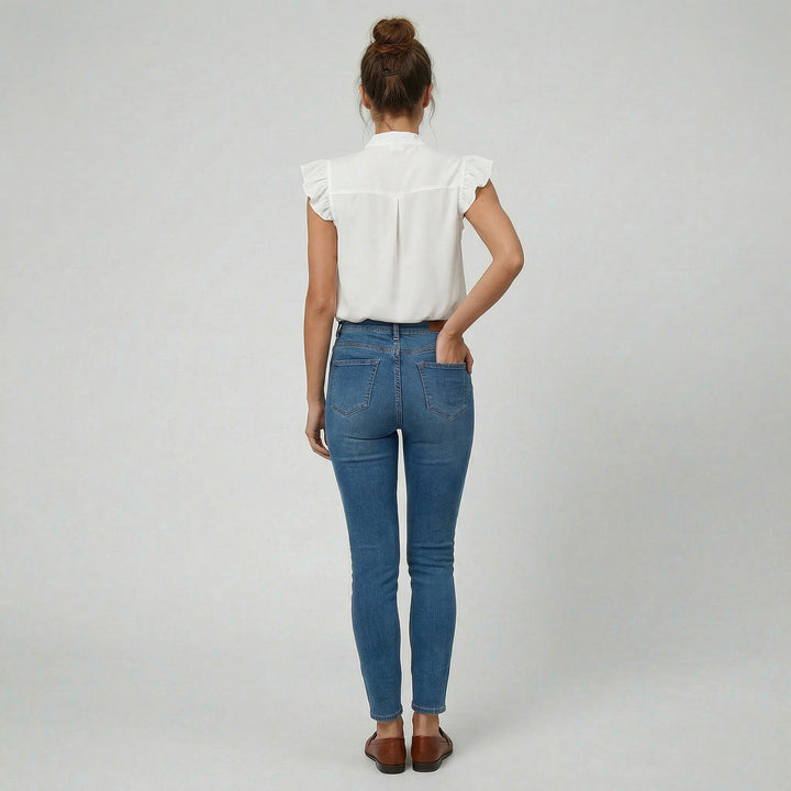 Women’s Flutter Sleeve Bow Blouse | Olamil