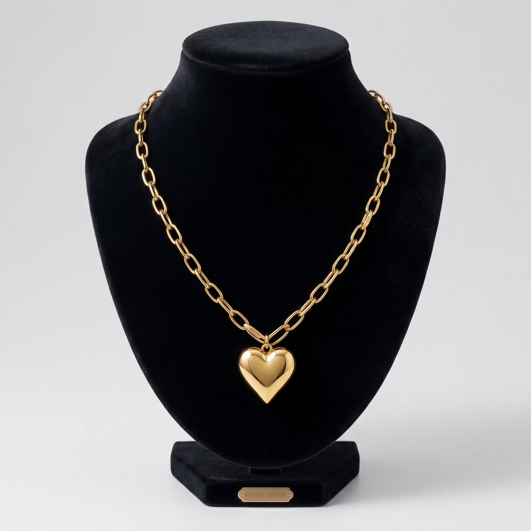 Women’s Gold Heart Necklace | Olamil