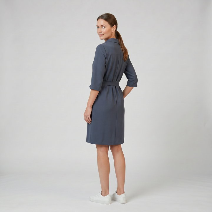 Women’s Half-Sleeve Shirt Dress | Olamil