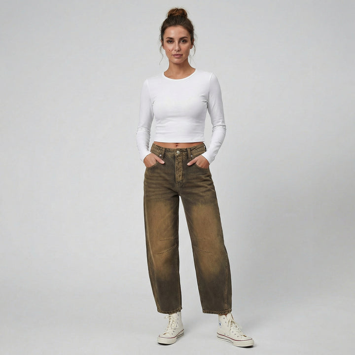Women’s High-Waisted Wide Leg Jeans | Olamil