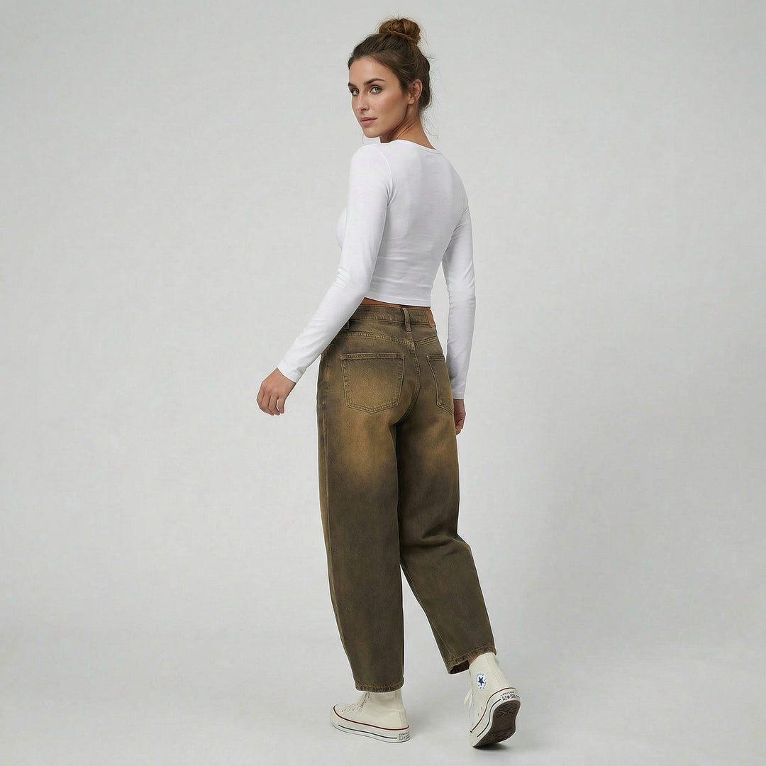 Women’s High-Waisted Wide Leg Jeans | Olamil