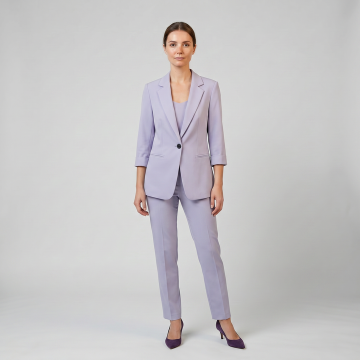 Women’s Tailored Lilac Blazer and Pants Set | Olamil