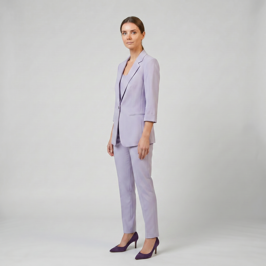 Women’s Tailored Lilac Blazer and Pants Set | Olamil