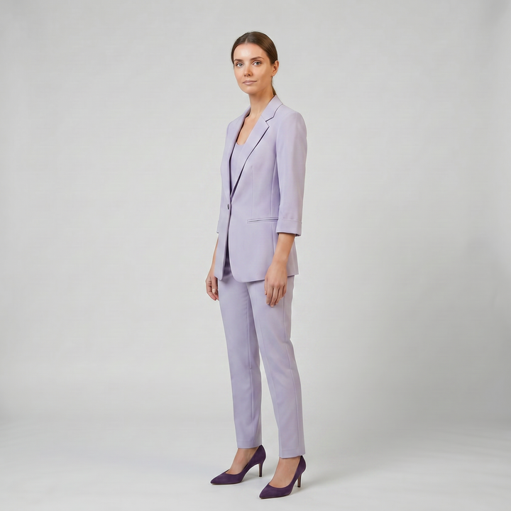 Women’s Tailored Lilac Blazer and Pants Set | Olamil