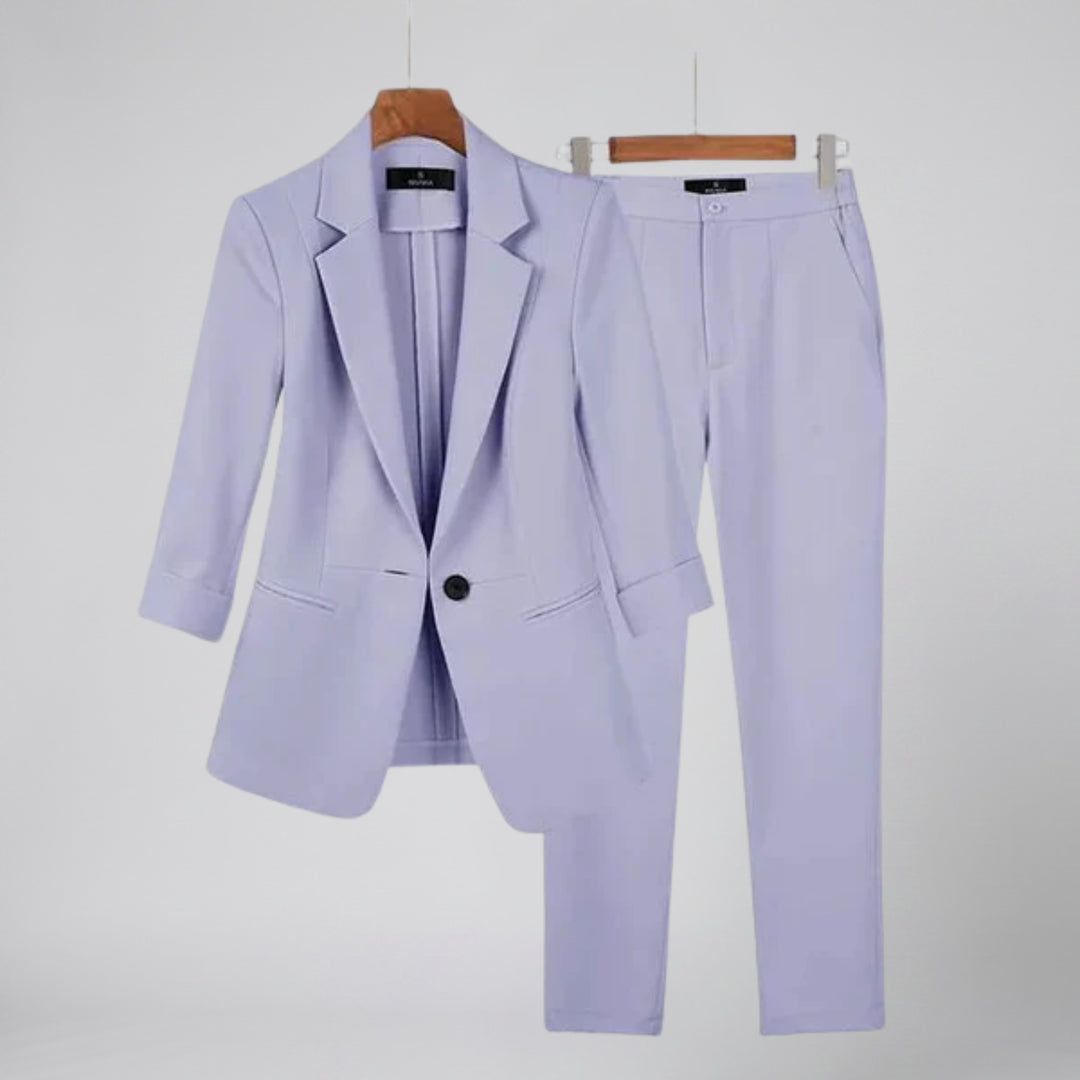 Women’s Tailored Lilac Blazer and Pants Set | Olamil