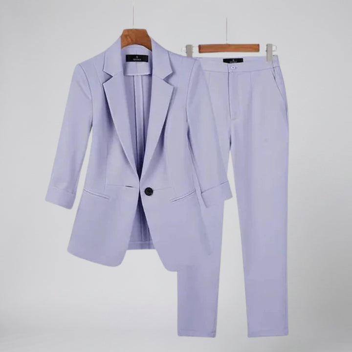 Women’s Tailored Lilac Blazer and Pants Set | Olamil