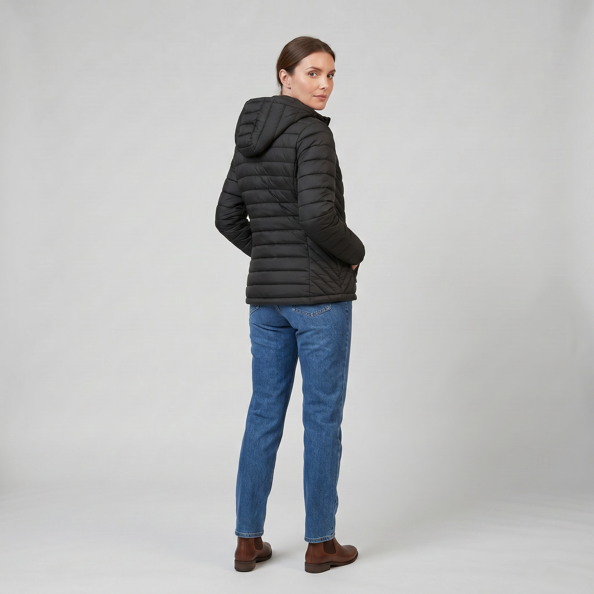 Women’s Lightweight Hooded Puffer Jacket | Olamil