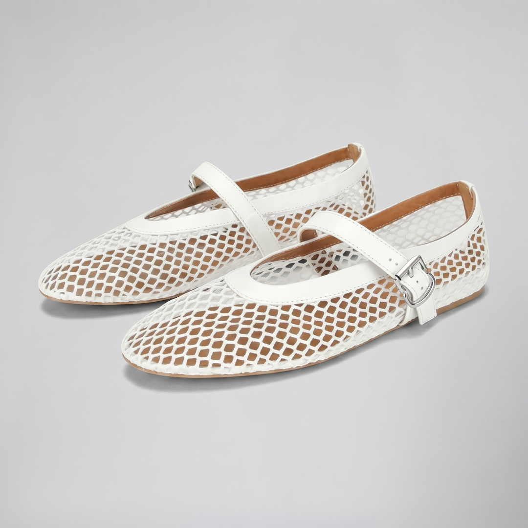 Women's Ballet Flats, Mesh Mary Jane