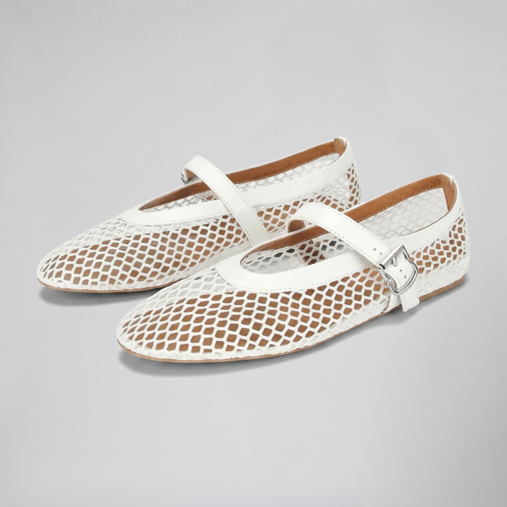 Women's Ballet Flats, Mesh Mary Jane
