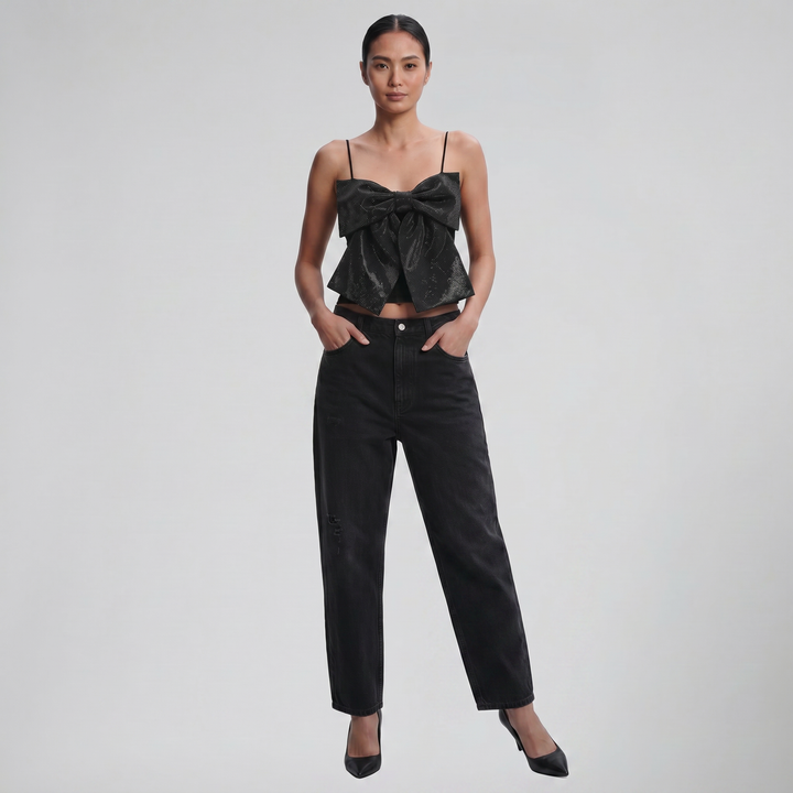 Women's Glitter Bow Cami Top | Olamil