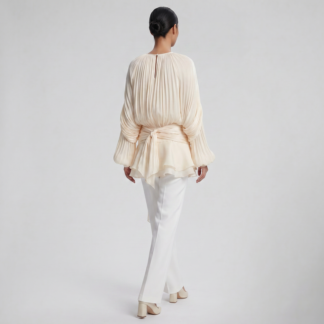 Women's Silk Chiffon Blouse, Loose Fit | Olamil