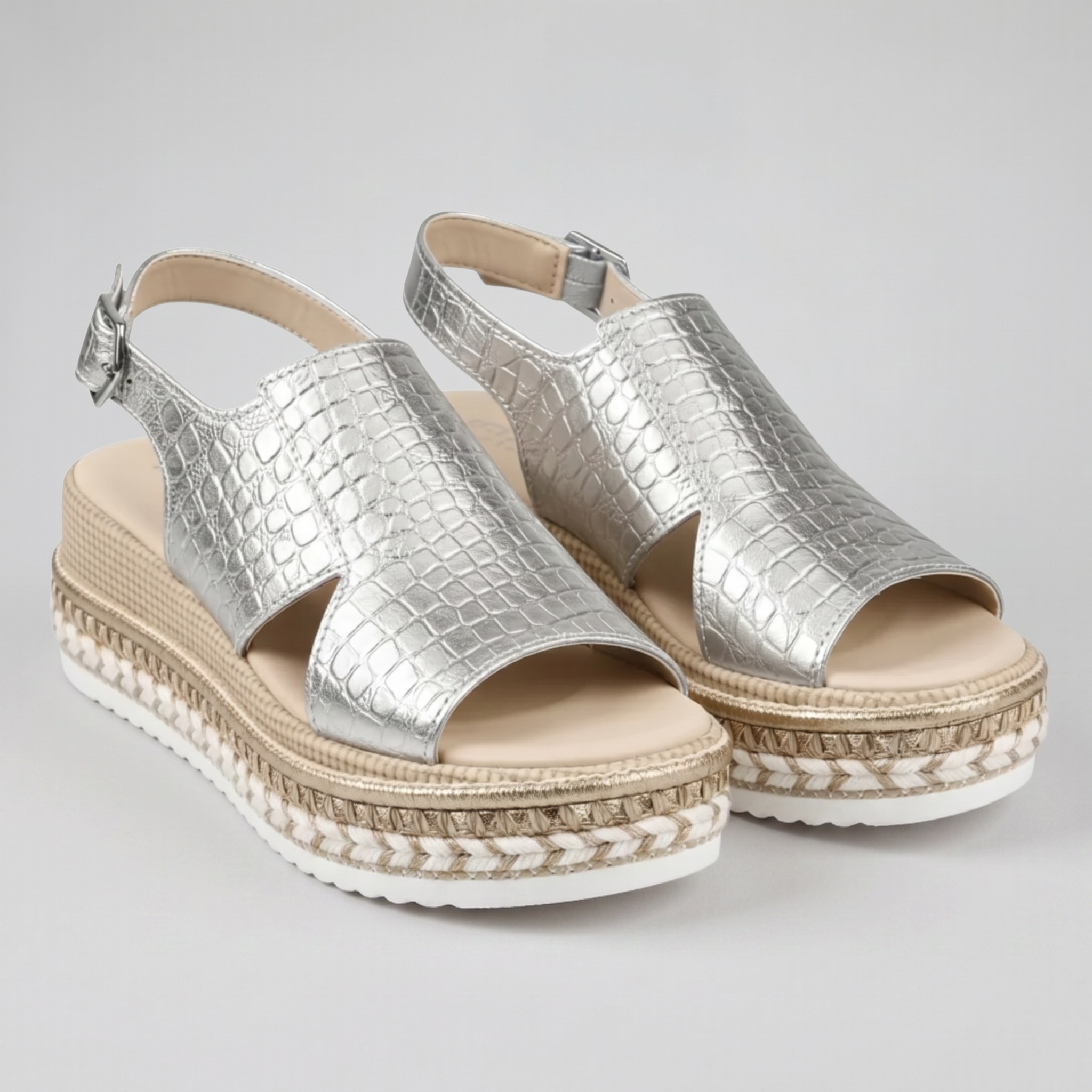 Women’s Platform Wedge Animal Print Sandals | Olamil
