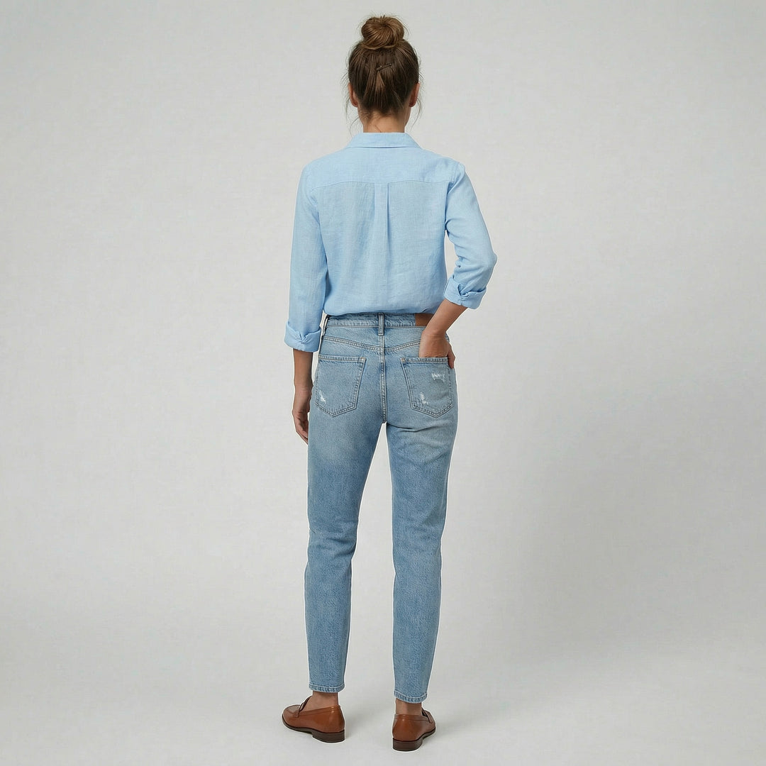 Women’s Relaxed Fit Button-Down Shirt | Olamil