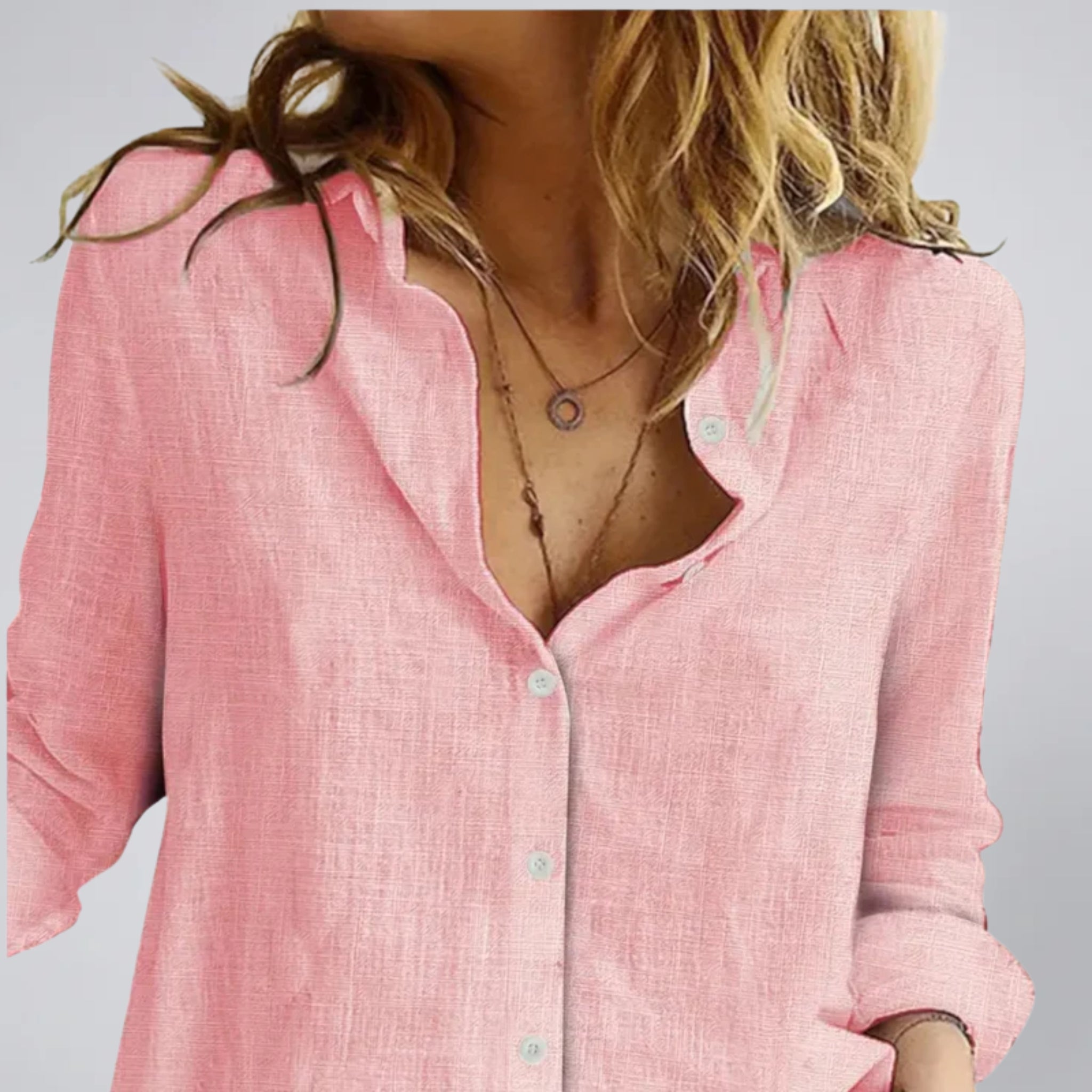 Women’s Relaxed Fit Button-Down Shirt | Olamil