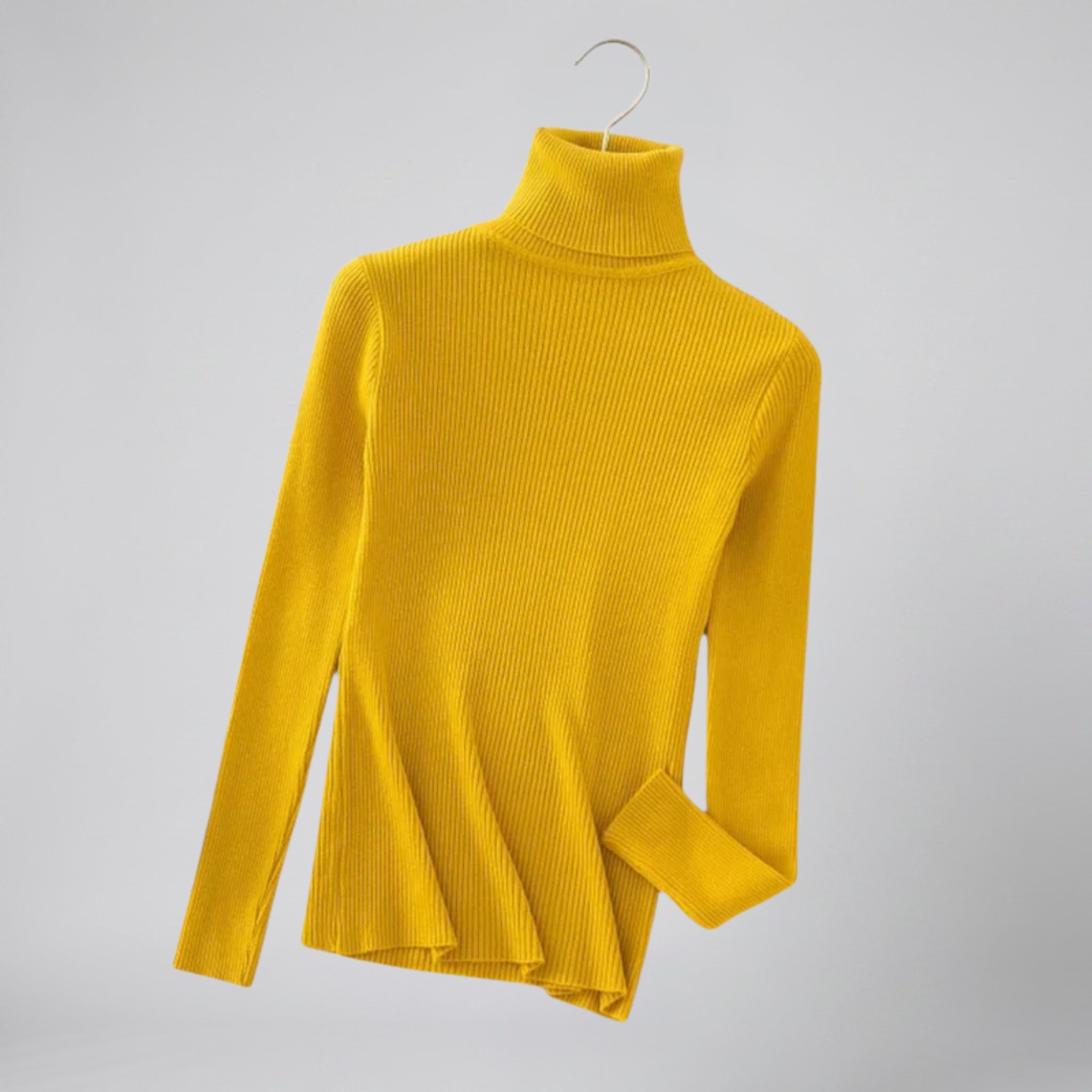 Olamil - Women’s Ribbed Cashmere Turtleneck