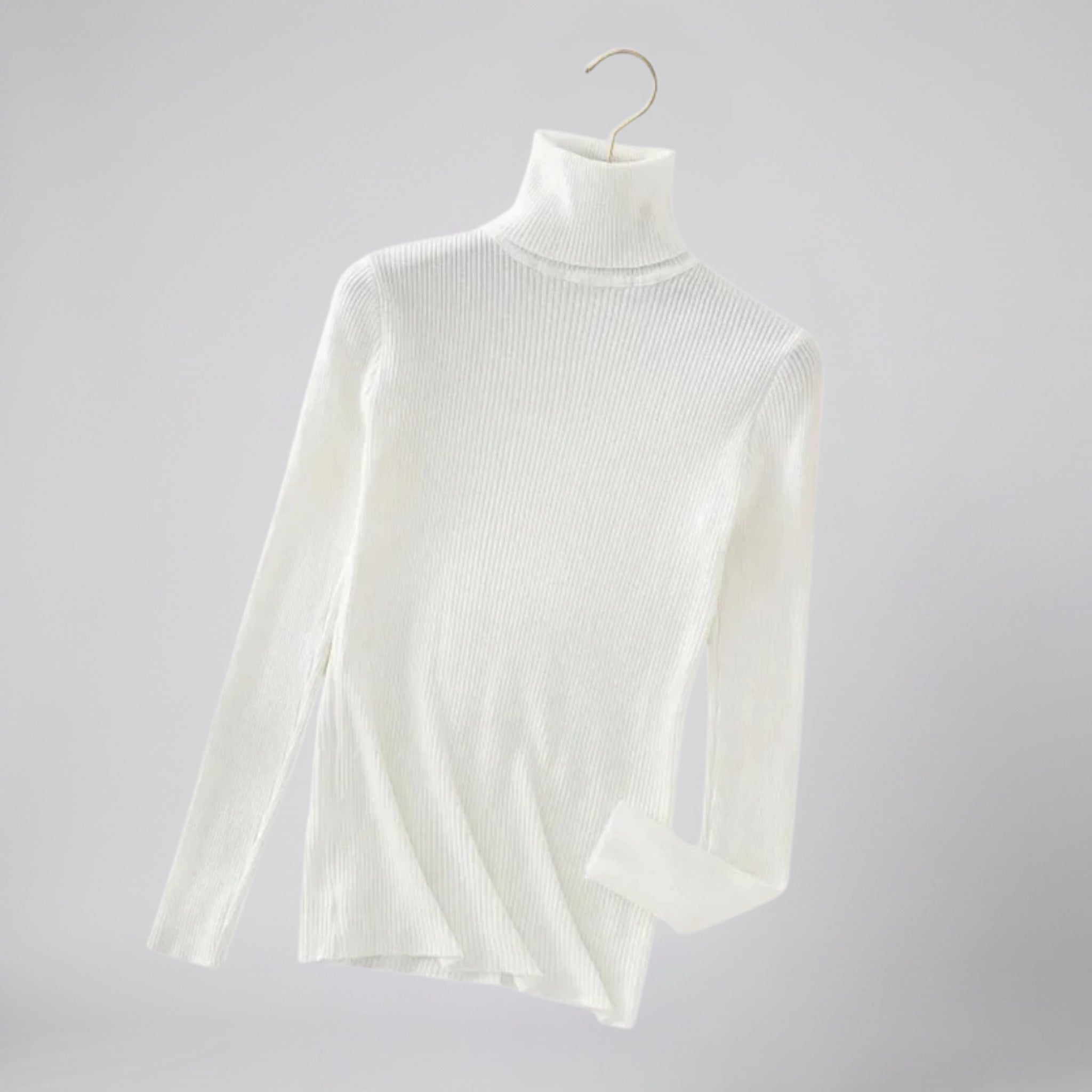 Olamil - Women’s Ribbed Cashmere Turtleneck