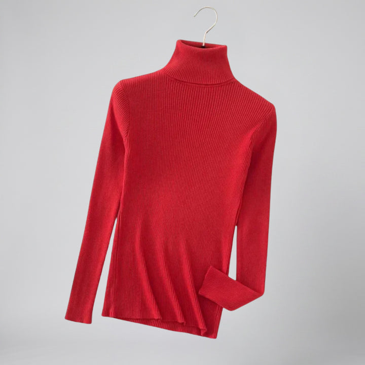 Olamil - Women’s Ribbed Cashmere Turtleneck