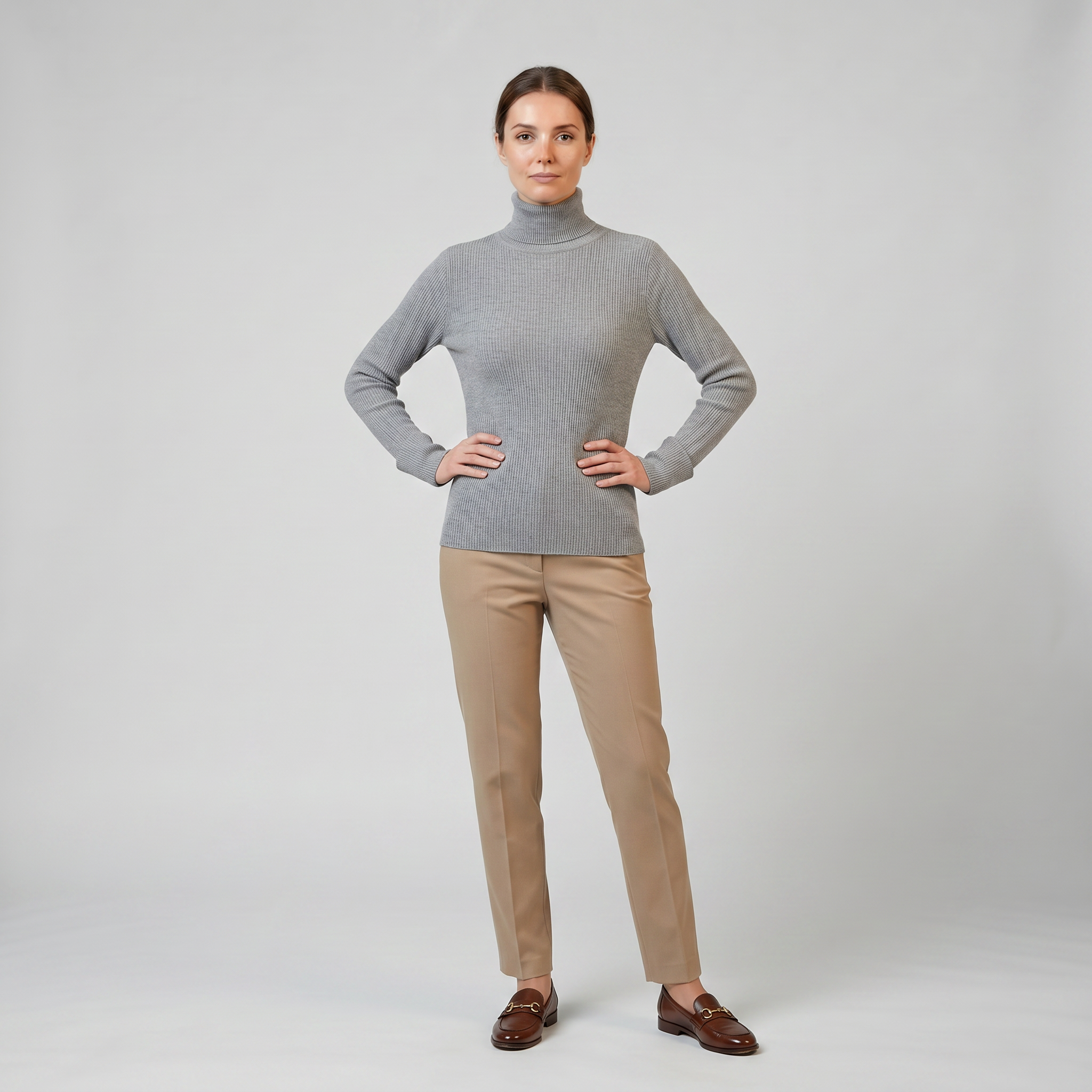 Olamil - Women’s Ribbed Cashmere Turtleneck