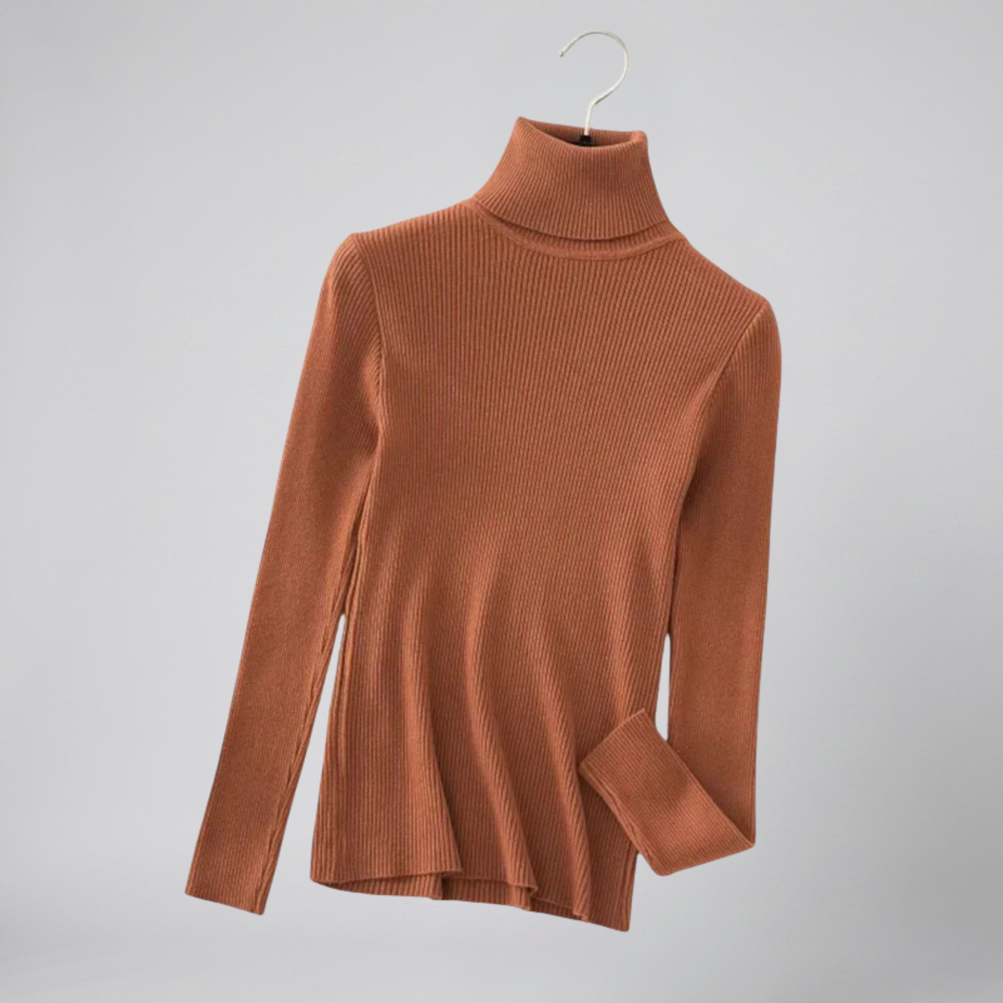 Olamil - Women’s Ribbed Cashmere Turtleneck
