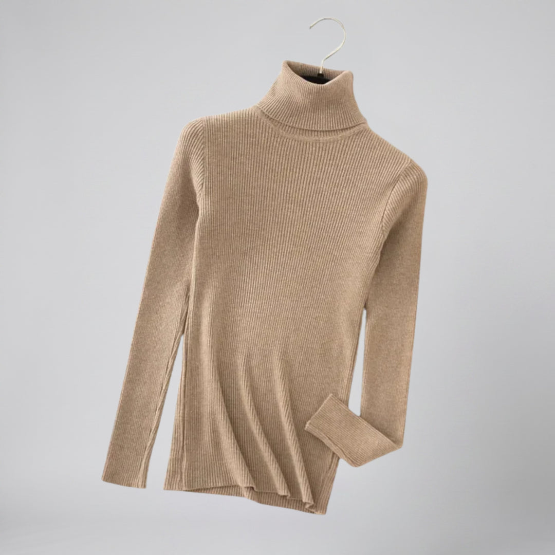 Olamil - Women’s Ribbed Cashmere Turtleneck