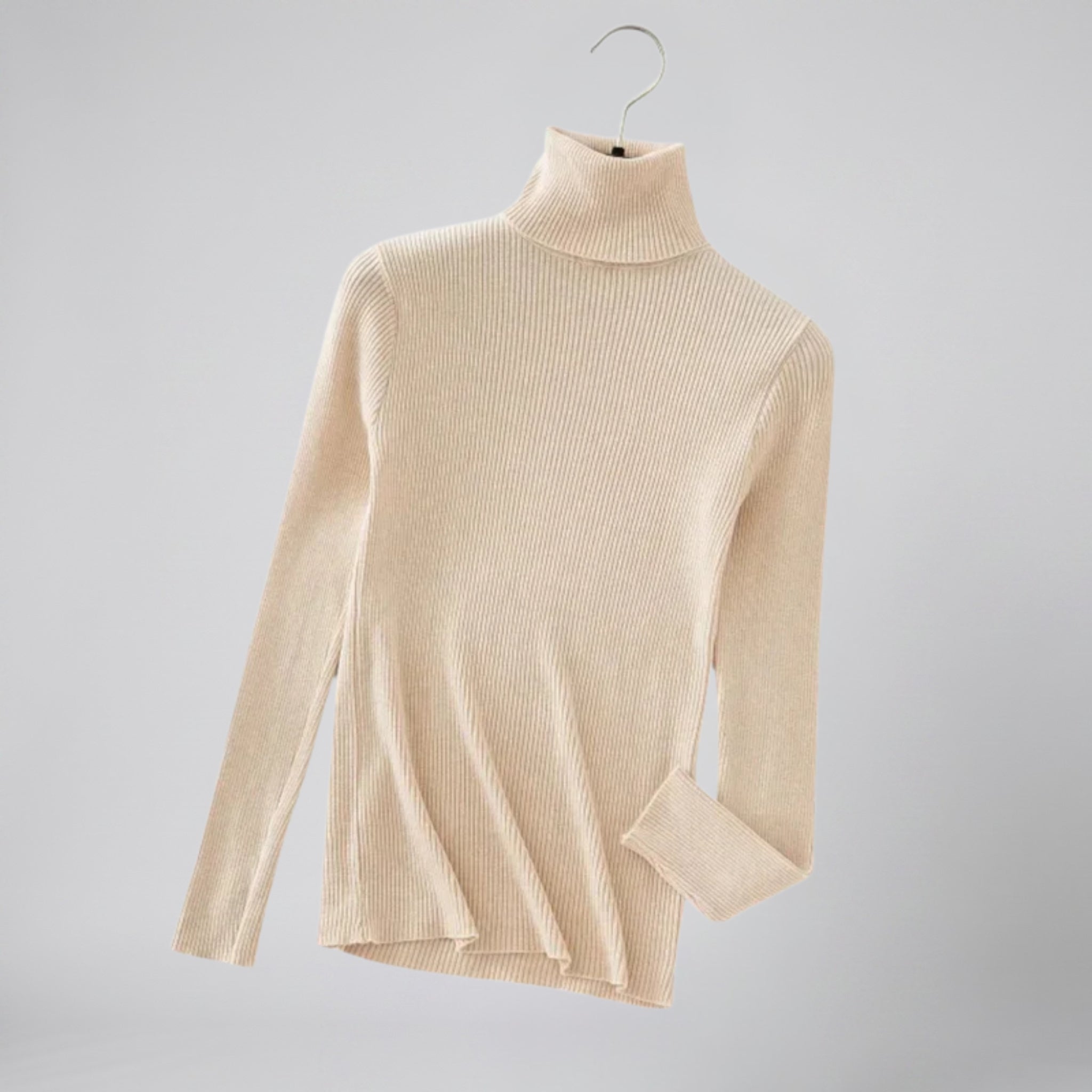 Olamil - Women’s Ribbed Cashmere Turtleneck