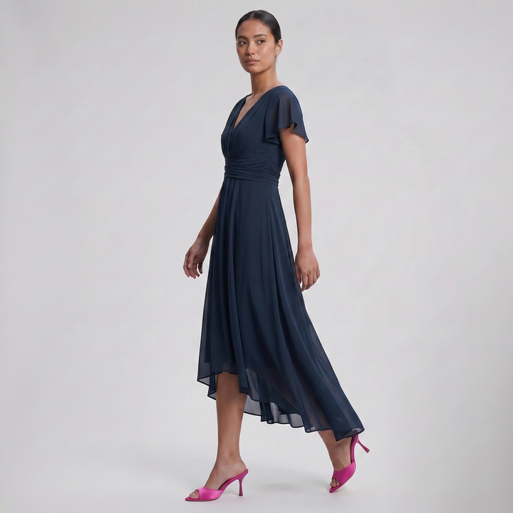 Women's Mules – Satin Peep-Toe