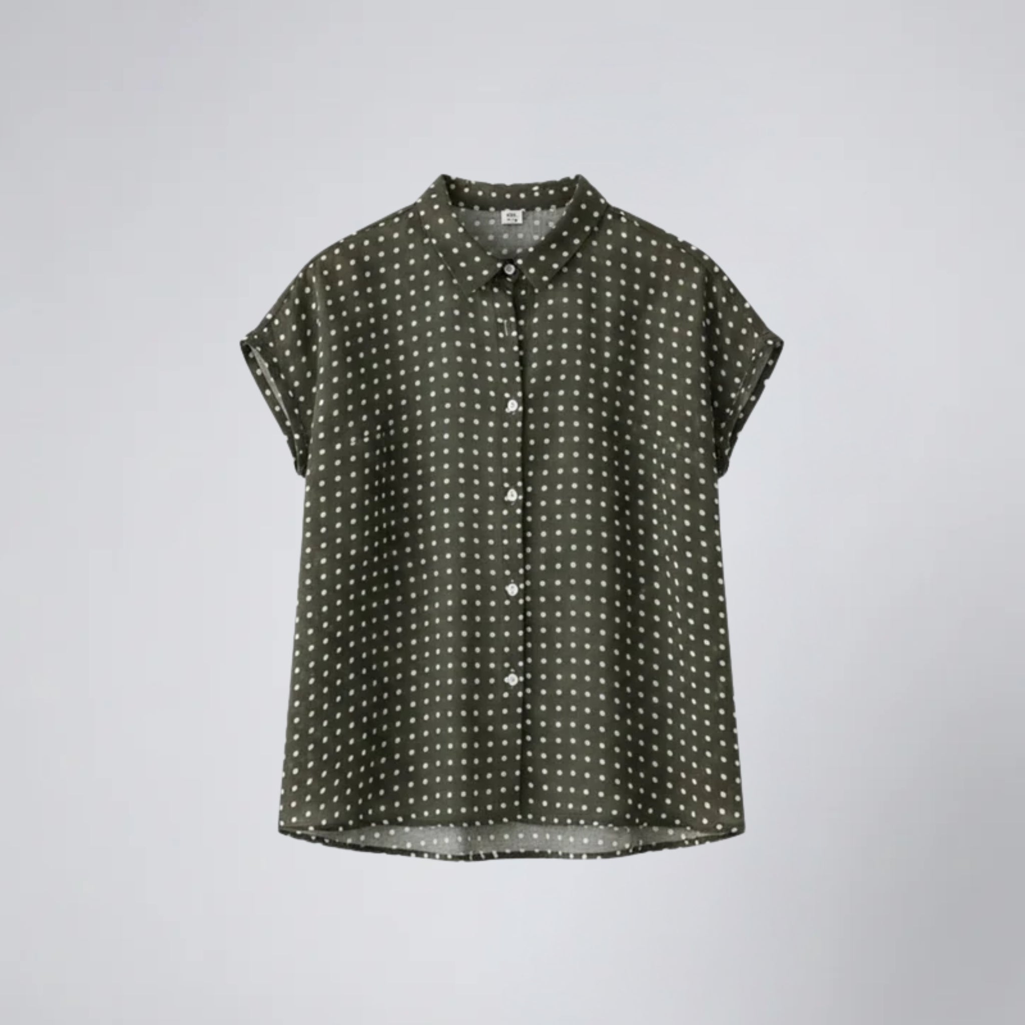 Women’s Short Sleeve Polka Dot Blouse | Olamil