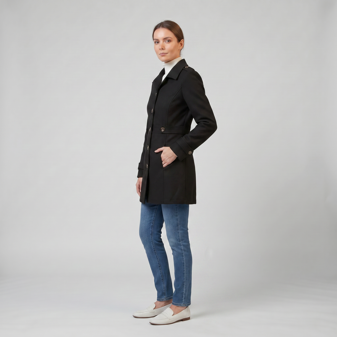 Women’s Tailored Single-Breasted Overcoat | Olamil