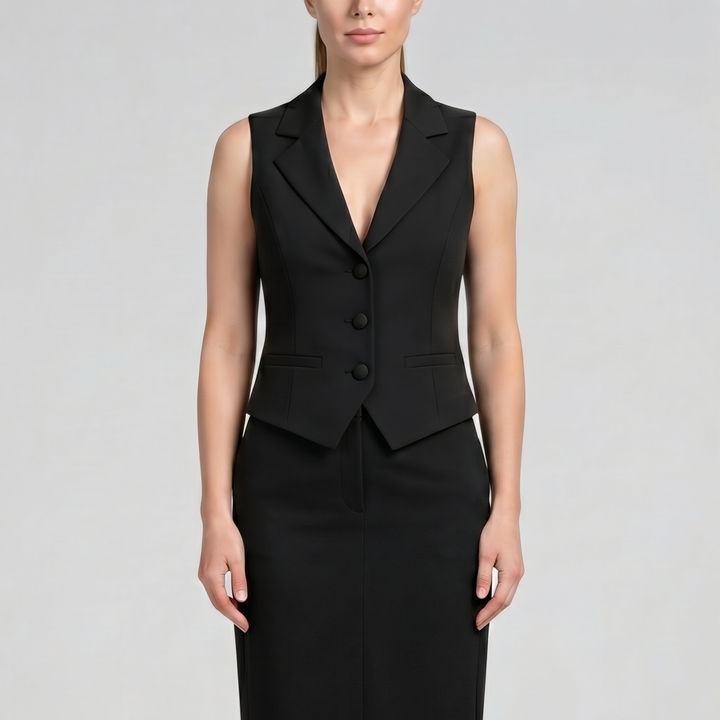Women's Tailored Vest, Sleeveless Waistcoat | Olamil