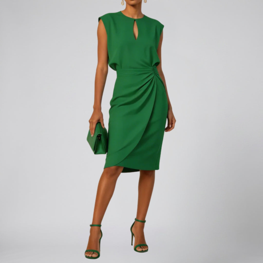 Women’s Sleeveless Pleated Midi Dress | Olamil