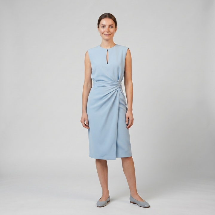 Women’s Sleeveless Pleated Midi Dress | Olamil