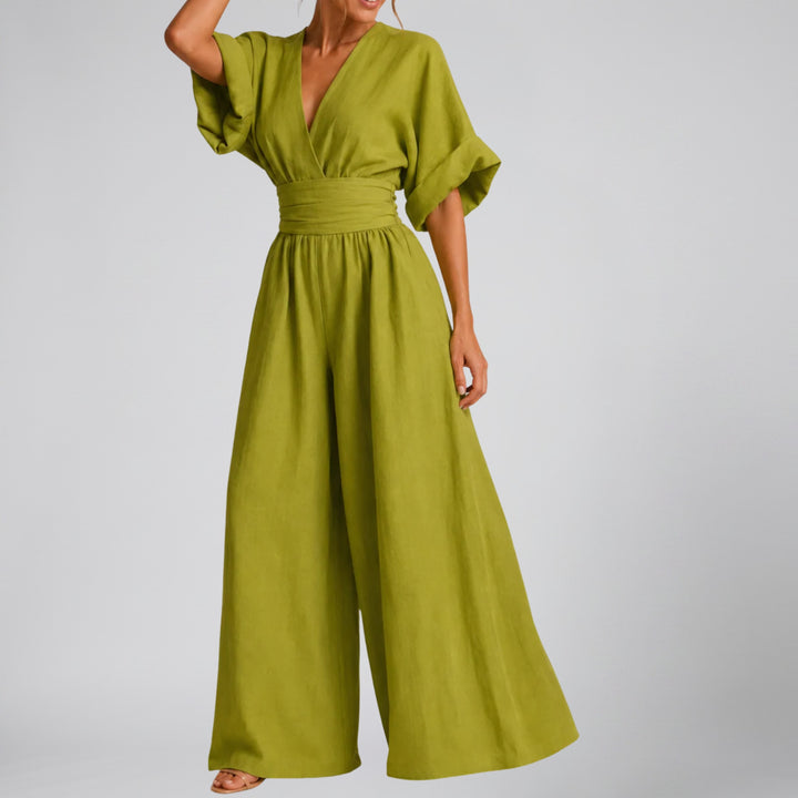 Women’s Tailored Wide-Leg Jumpsuit | Olamil