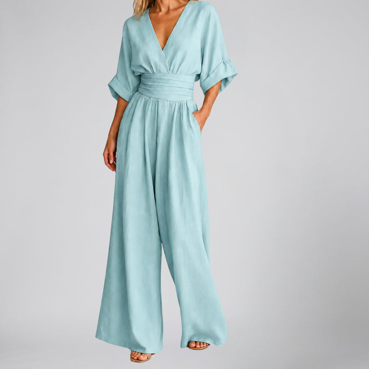 Women’s Tailored Wide-Leg Jumpsuit | Olamil