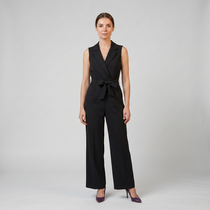 Women’s Tie-Waist Wrap Jumpsuit | Olamil