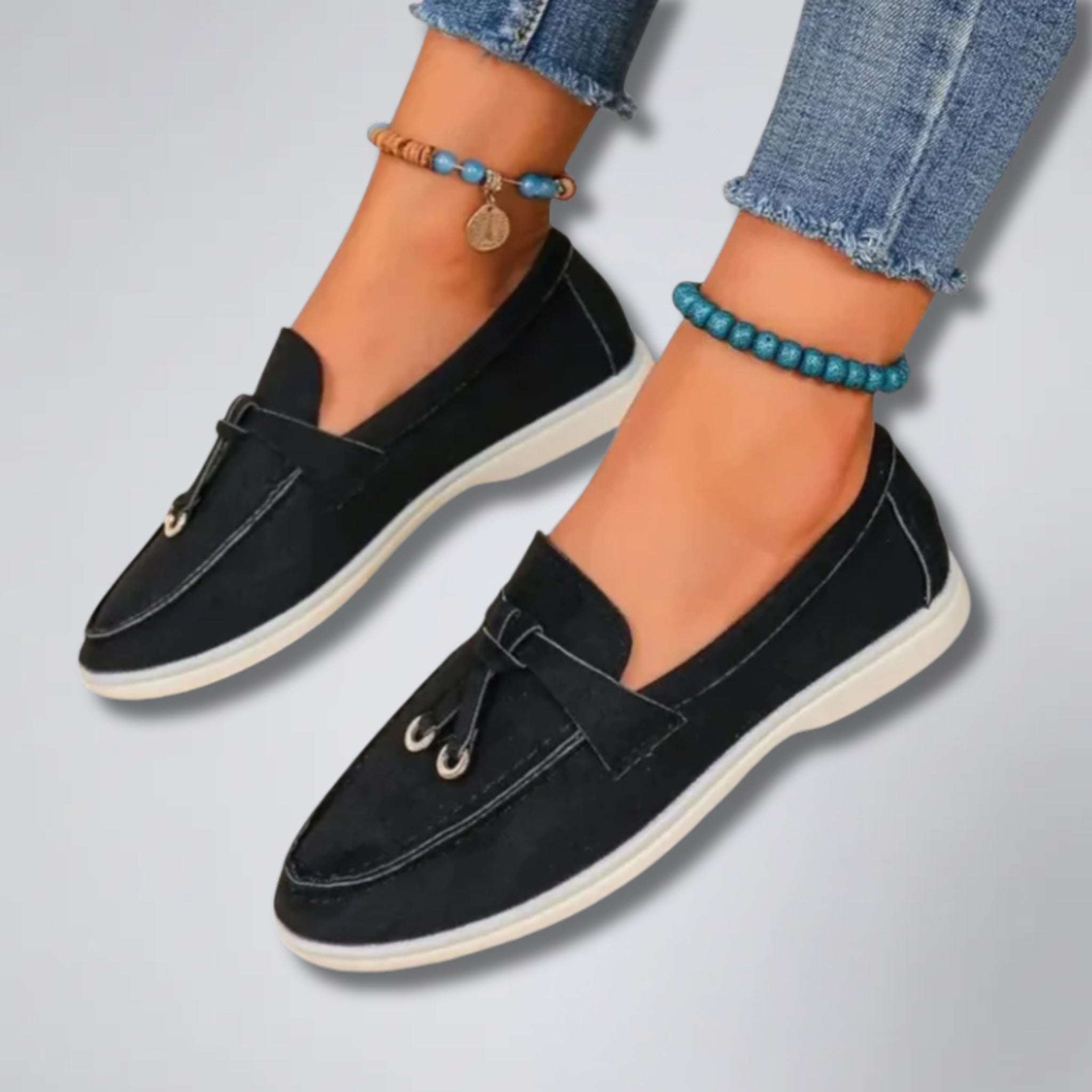 Olamil - Women’s Slip-On Tassel Detail Shoes