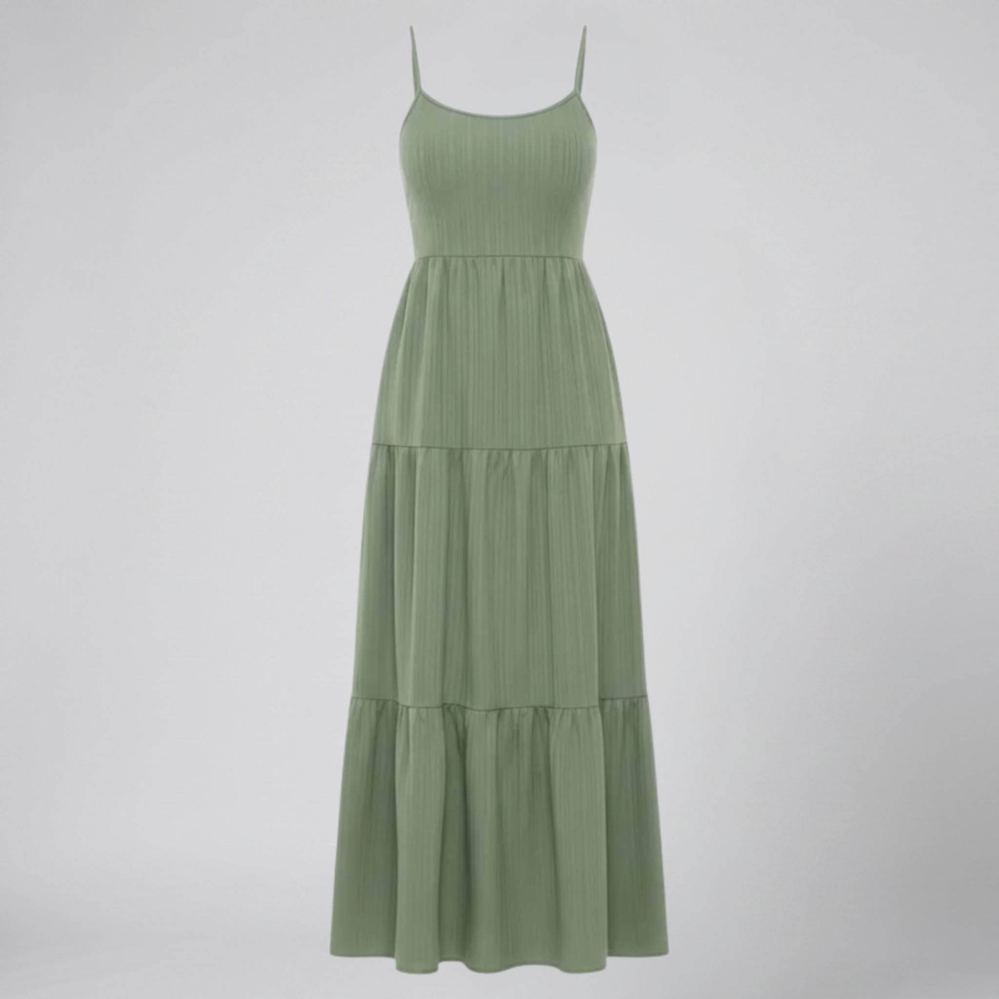 Women’s Spaghetti Strap Tiered Maxi Dress | Olamil