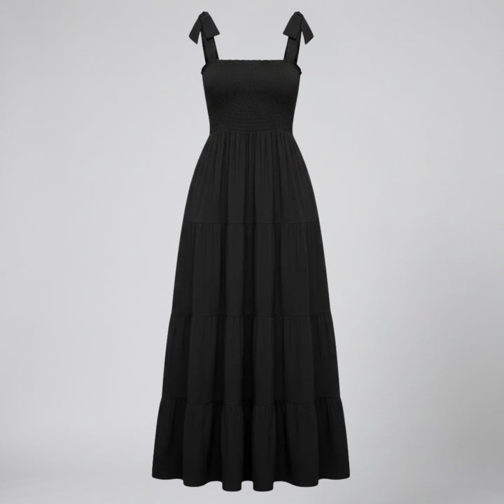 Women’s Tie-Strap Tiered Maxi Dress | Olamil