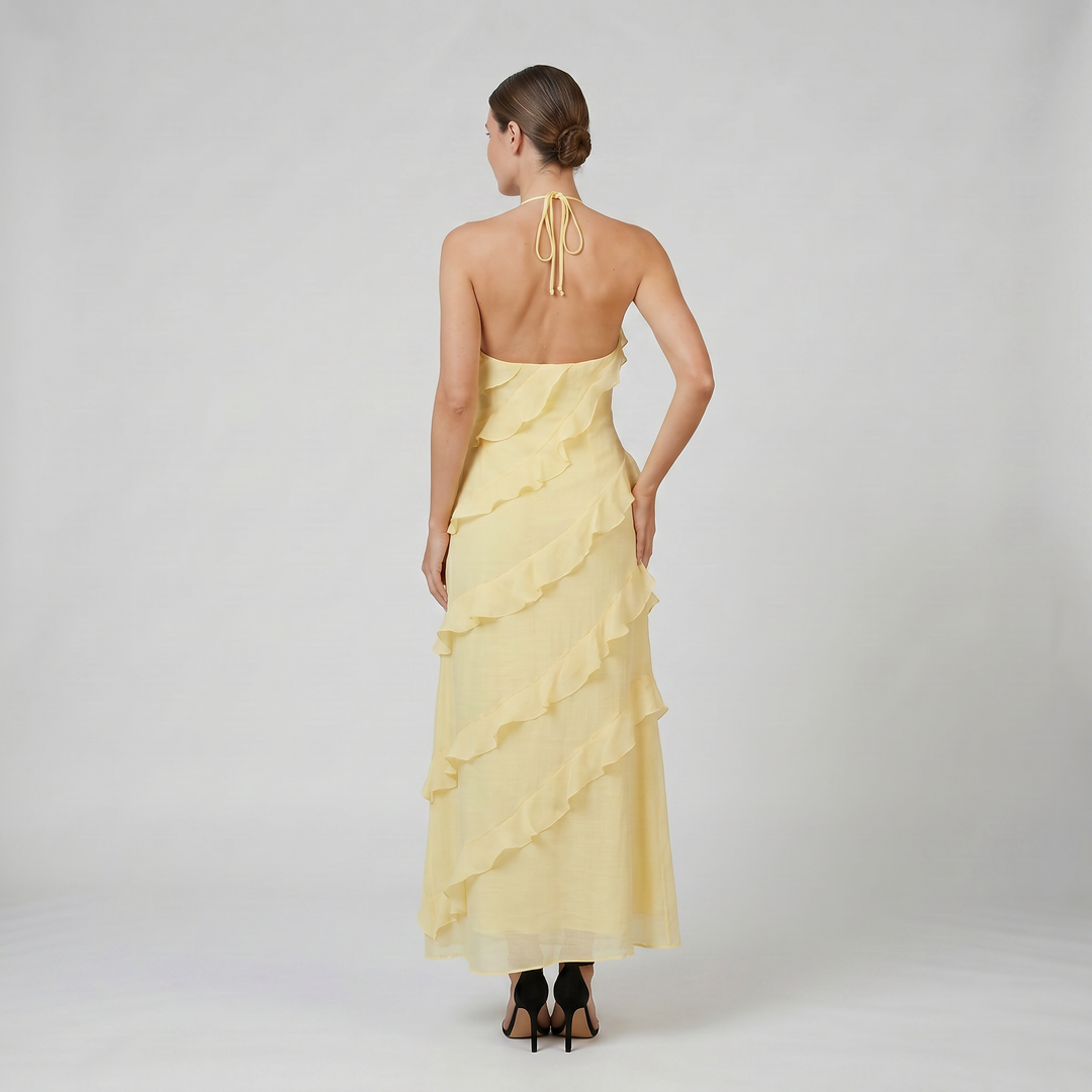 Women’s Tiered Ruffle Maxi Dress | Olamil