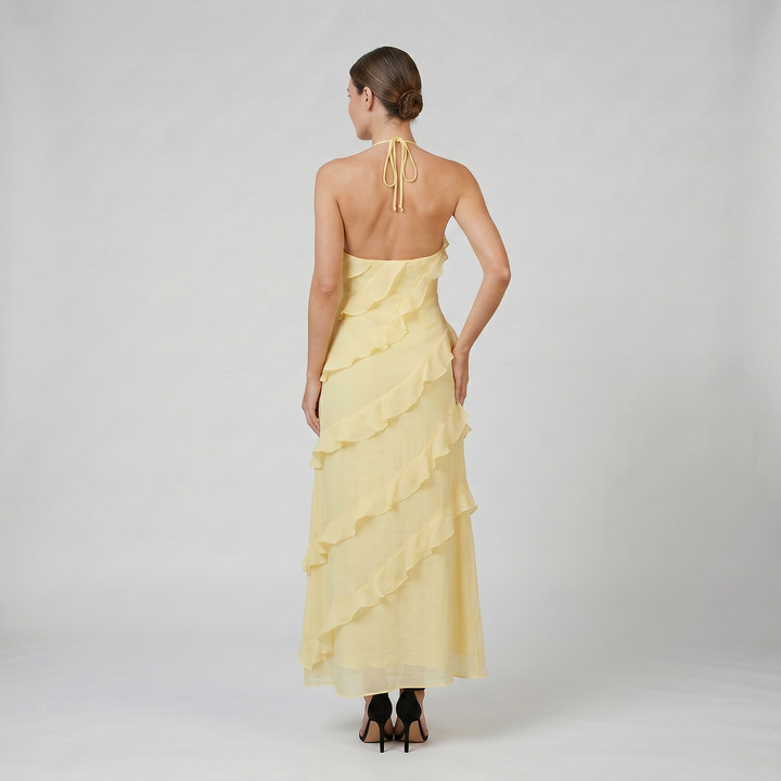 Women’s Tiered Ruffle Maxi Dress | Olamil