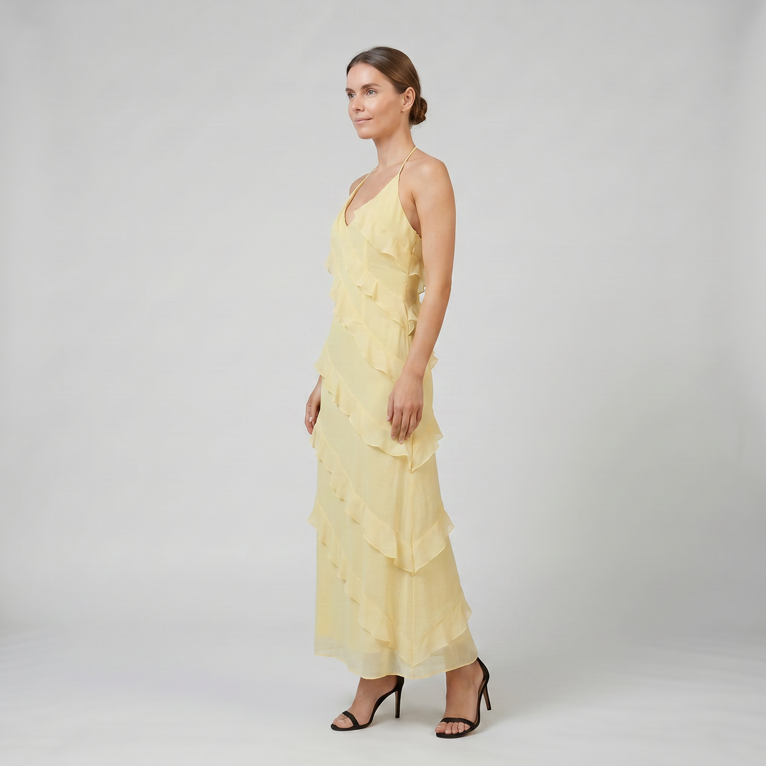 Women’s Tiered Ruffle Maxi Dress | Olamil