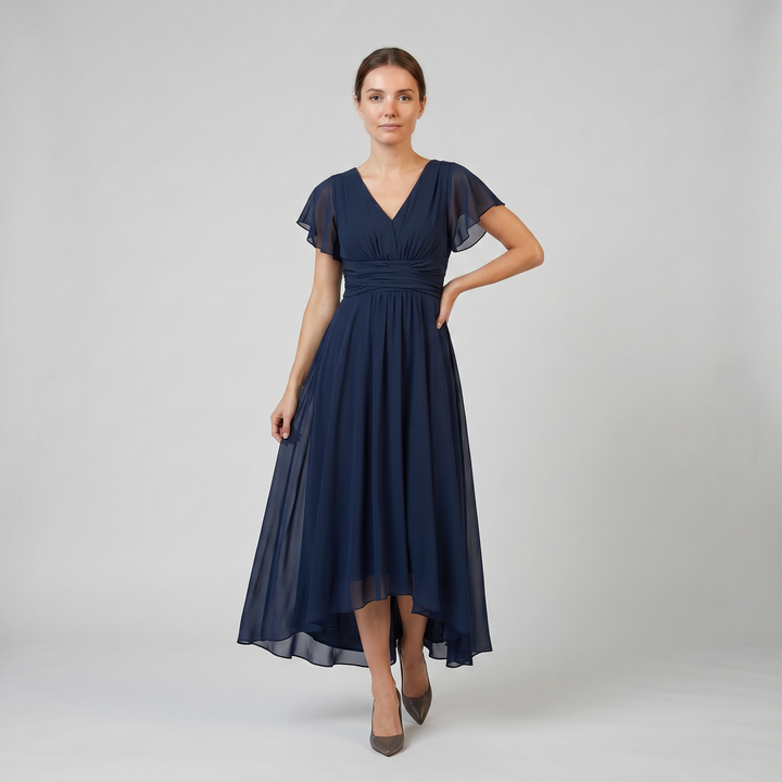 Women’s Chiffon High-Low Evening Dress | Olamil