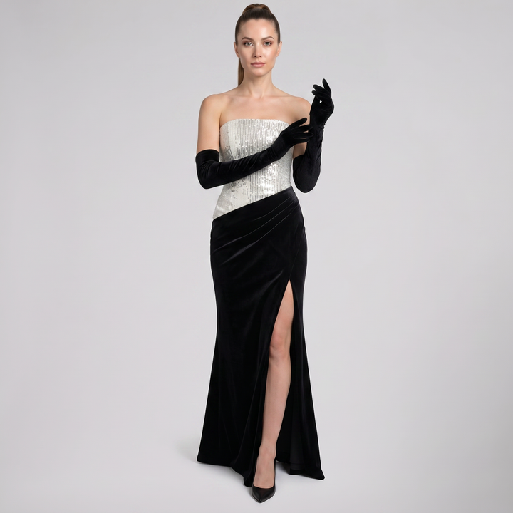 Women's Velvet Opera Gloves | Olamil