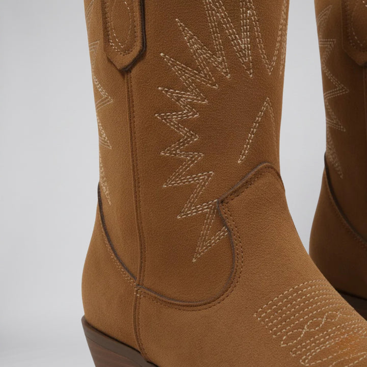 Women’s Velvet Western Cowboy Boots | Olamil
