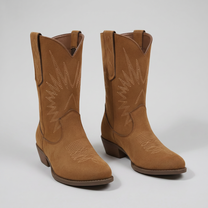 Women’s Velvet Western Cowboy Boots | Olamil