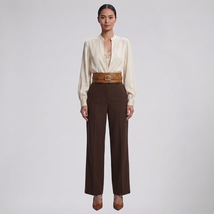 Women’s Wide Buckle Waist Cincher Belt | Olamil